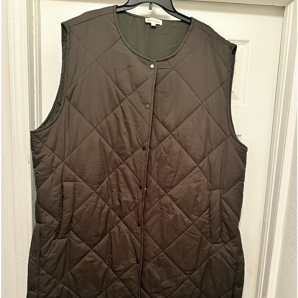 Womens Olive Green Vest